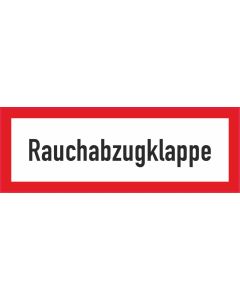 Brandschutzbeschilderung Rauchabzugklappe nach StVO DIN 4066
