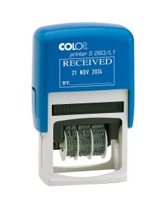 Colop Printer S 260/L Datumstempel mit Lagertext - 45x24mm
