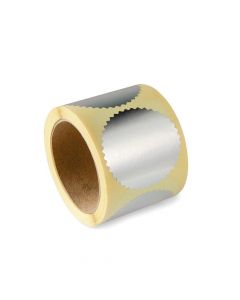 COLOP Haftetiketten für Prägepressen - silber - Ø 55mm