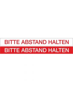 Bodenaufkleber Bitte Abstand halten  im 2 er Pack