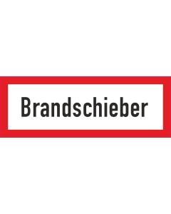 Brandschutzbeschilderung Brandschieber nach StVO DIN 4066