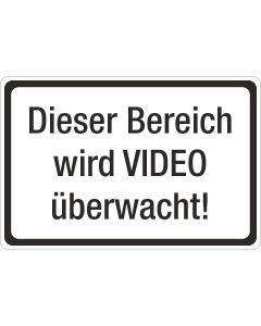 Dieser Bereich wir Video überwacht