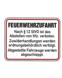 Feuerwehrzufahrt nach §12