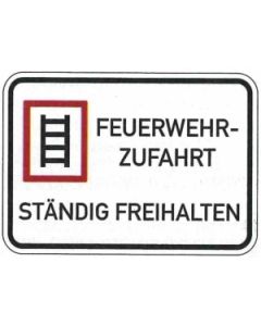 Feuerwehrzufahrt ständig freihalten nach §12