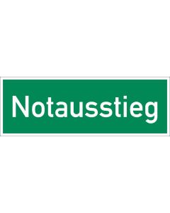 Rettungszeichen Notausstieg