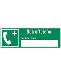 Rettungszeichen Notruftelefon