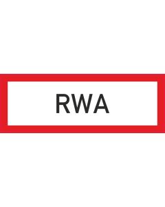 Brandschutzbeschilderung Rauch- und Wärmeabzug RWA nach StVO DIN 4066