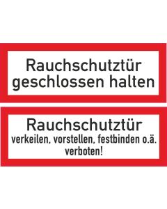 Brandschutzbeschilderung Rauchschutztür nach StVO DIN 4066