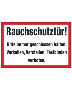 Brandschutzbeschilderung Rauchschutztür