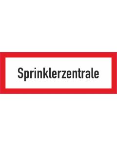 Brandschutzbeschilderung Sprinklerzentrale nach StVO DIN 4066