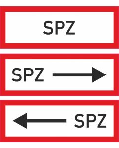 Brandschutzbeschilderung "Sprinklerzentrale" (SPZ) nach StVO DIN 4066