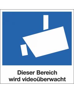 Videoüberwachung mit Piktogramm nach DIN 33450