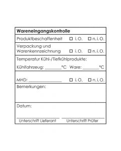 Wareneingangsstempel WE-1