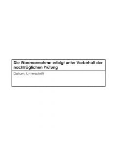 Wareneingangsstempel WE-2