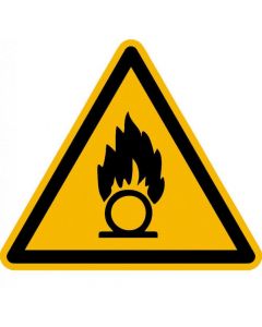 Warnzeichen "Warnung vor brandfördernden Stoffen"
