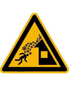 Warnzeichen "Warnung vor Dachlawine"