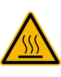 Warnzeichen "Warnung vor heißer Oberfläche"