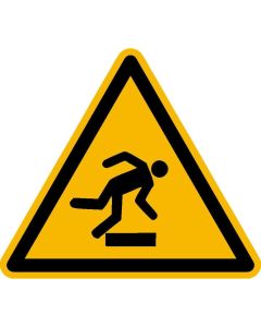 Warnzeichen "Warnung vor Hindernissen am Boden"