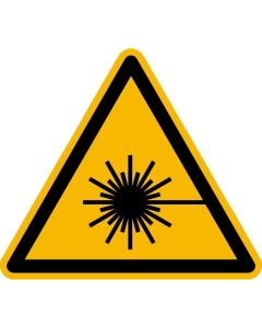 Warnzeichen "Warnung vor Laserstrahl"