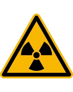 Warnzeichen "Warnung vor radioaktiven Stoffen oder ionisierender Strahlung"