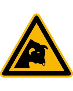 Warnzeichen "Warnung vor Stier"