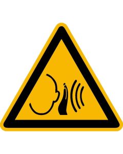 Warnzeichen "Warnung vor unvermittelt auftretendem lauten Geräusch"