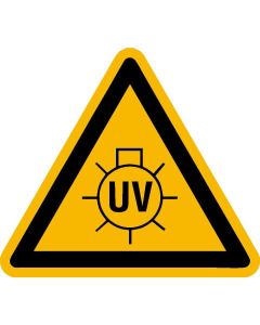 Warnzeichen "Warnung vor UV-Strahlung"