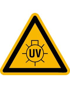 Warnzeichen "Warnung vor UV-Strahlung"