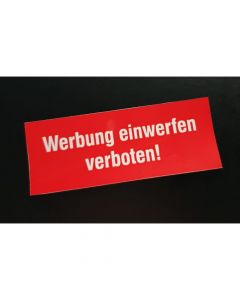 Werbung einwerfen verboten