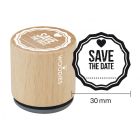 Woodies Rubber Stamp - Save the Date