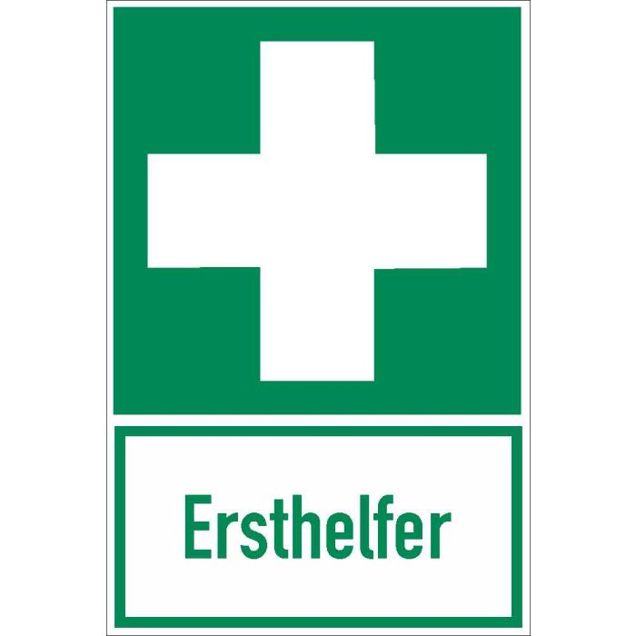 Rettungszeichen Ersthelfer 300 x 200 mm