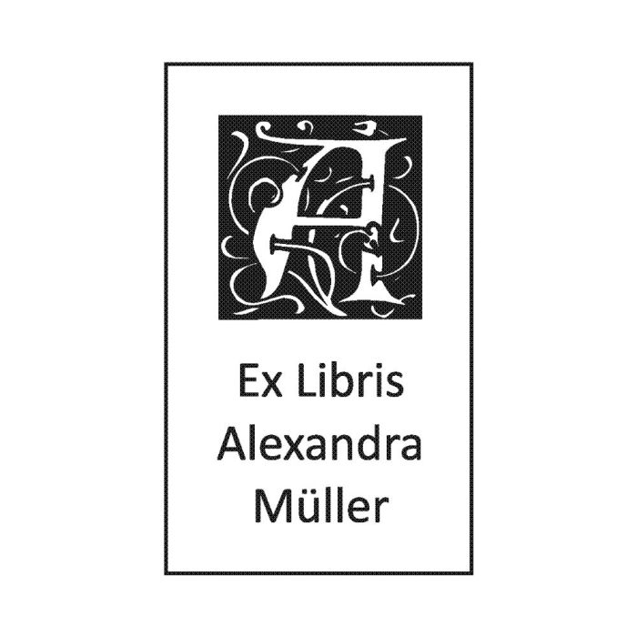 Ex-Libris-Stempel EL-Ini1
