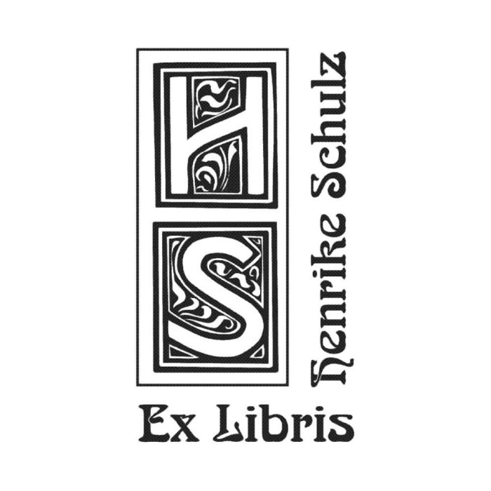 Ex-Libris-Stempel EL-Ini2