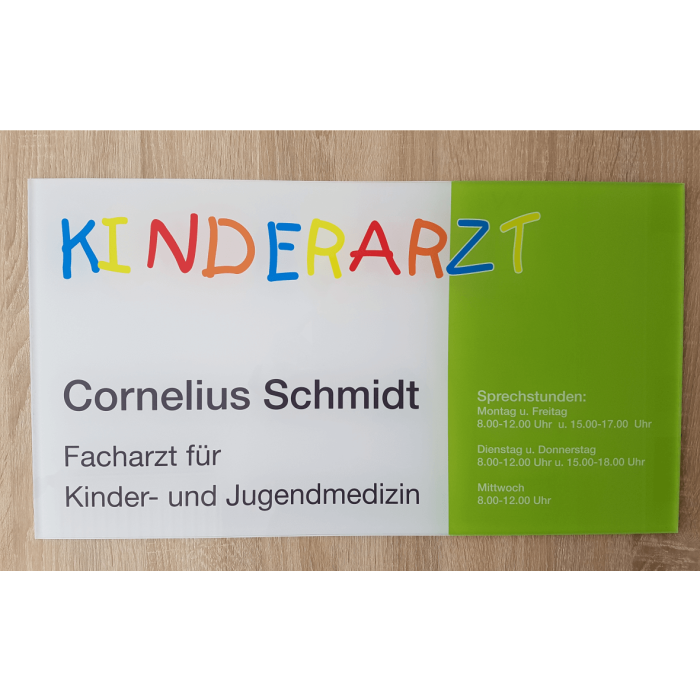Plexiglasschild groß