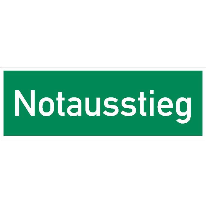 Rettungszeichen Notausstieg
