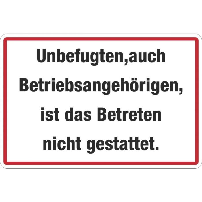 Zutrittsverbote 