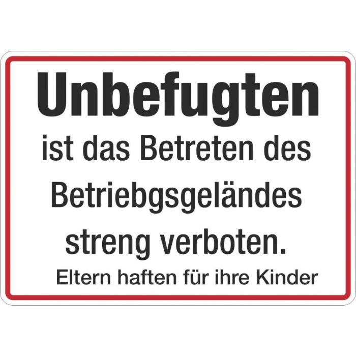 Zutrittsverbote 