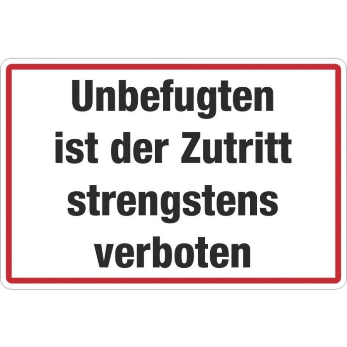 Zutrittsverbote 