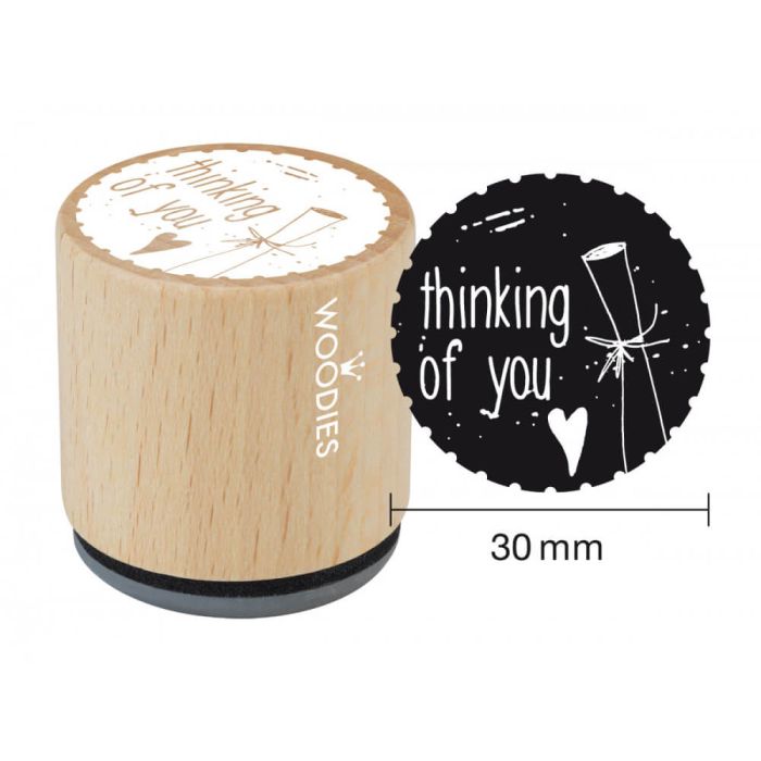 Woodies Rubber Stamp - Thinking of You