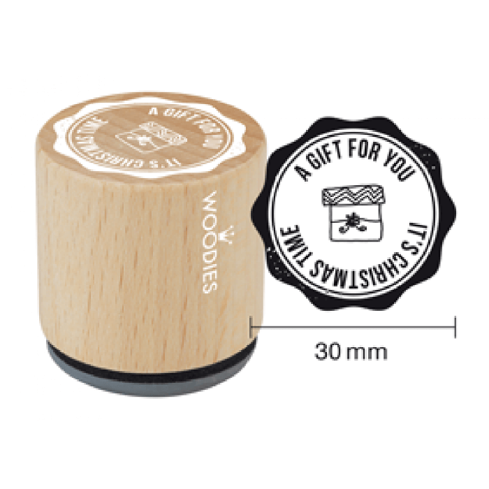 Woodies Rubber Stamp - It's Christmas Time